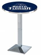 North Florida Ospreys Chrome Bar Table with Square Base