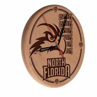 North Florida Ospreys Laser Engraved Wood Clock