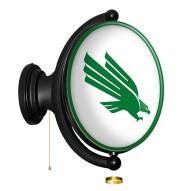 North Texas Mean Green Oval Rotating Lighted Wall Sign