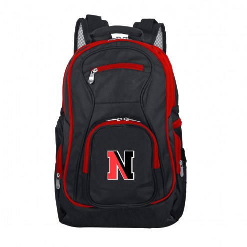 NCAA Northeastern Huskies Colored Trim Premium Laptop Backpack