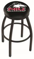 Northern Illinois Huskies Black Swivel Bar Stool with Accent Ring