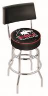 Northern Illinois Huskies Chrome Double Ring Swivel Barstool with Back