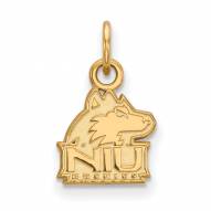 Northern Illinois Huskies Sterling Silver Gold Plated Extra Small Pendant