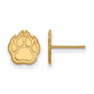 Northern Illinois Huskies Sterling Silver Gold Plated Extra Small Post Earrings