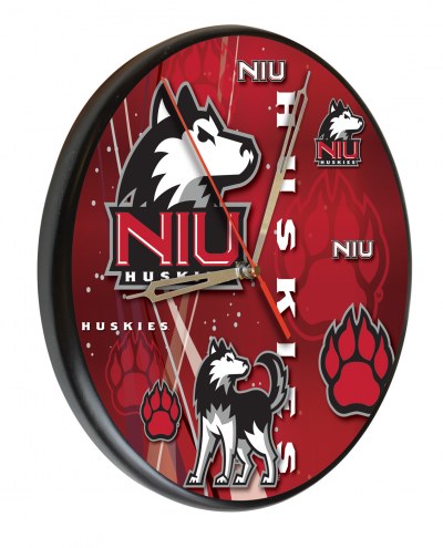 Northern Illinois Huskies Digitally Printed Wood Clock