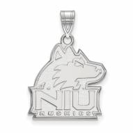 Northern Illinois Huskies Sterling Silver Large Pendant