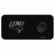 Northern Iowa Panthers 3 in 1 Glass Wireless Charge Pad