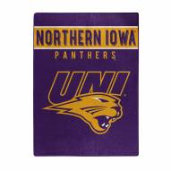 Northern Iowa Panthers Basic Plush Raschel Blanket