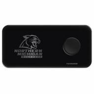 Northern Michigan Wildcats 3 in 1 Glass Wireless Charge Pad