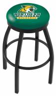 Northern Michigan Wildcats Black Swivel Bar Stool with Accent Ring