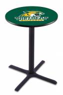 Northern Michigan Wildcats Black Wrinkle Bar Table with Cross Base
