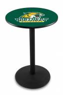 Northern Michigan Wildcats Black Wrinkle Bar Table with Round Base