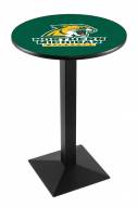 Northern Michigan Wildcats Black Wrinkle Pub Table with Square Base