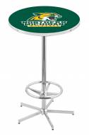 Northern Michigan Wildcats Chrome Bar Table with Foot Ring