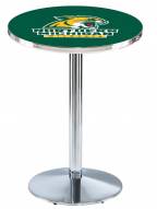 Northern Michigan Wildcats Chrome Pub Table with Round Base
