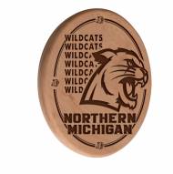 Northern Michigan Wildcats Laser Engraved Wood Sign