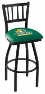 Northern Michigan Wildcats Swivel Bar Stool with Jailhouse Style Back