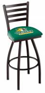 Northern Michigan Wildcats Swivel Bar Stool with Ladder Style Back