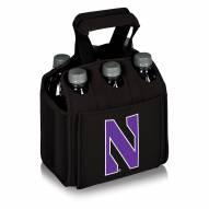 Northwestern Wildcats Black Six Pack Cooler Tote