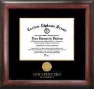 Northwestern Wildcats Gold Embossed Diploma Frame