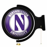 Northwestern Wildcats Round Rotating Lighted Wall Sign