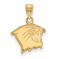 Northwestern Wildcats Sterling Silver Gold Plated Small Pendant