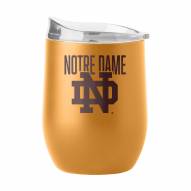 Notre Dame Fighting Irish 16 oz. Huddle Powder Coat Curved Beverage Glass