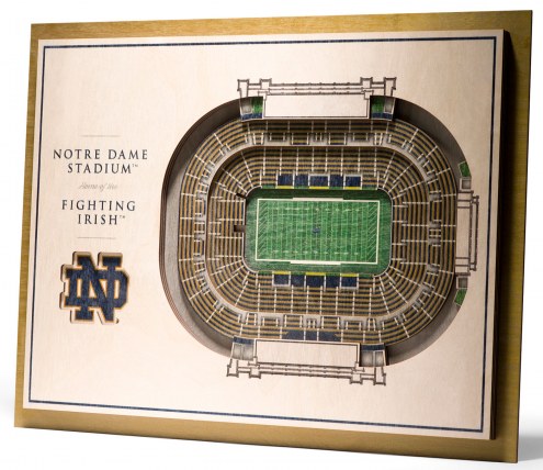 Notre Dame Fighting Irish 5-Layer StadiumViews 3D Wall Art