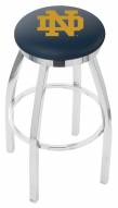 Notre Dame Fighting Irish "ND" Swivel Bar Stool with Accent Ring