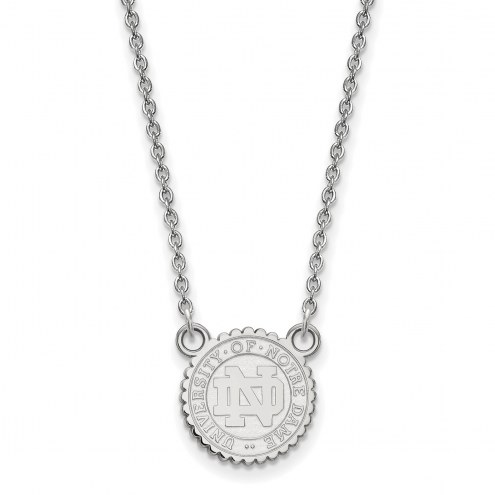 Notre Dame Fighting Irish Sterling Silver Small Pendant Necklace