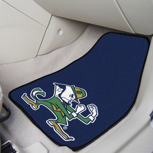 Notre Dame Fighting Irish Logo 2-Piece Carpet Car Mats