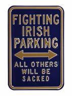 Notre Dame Fighting Irish NCAA Embossed Parking Sign