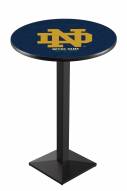Notre Dame Fighting Irish "ND" Black Pub Table with Square Base