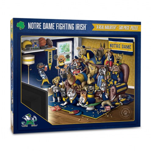 Notre Dame Fighting Irish Purebred Fans &quot;A Real Nailbiter&quot; 500 Piece Puzzle