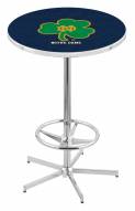 Notre Dame Fighting Irish Shamrock Bar Table with Foot Ring