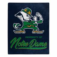 Notre Dame Fighting Irish Signature Raschel Throw Blanket