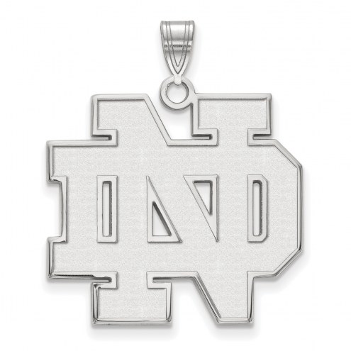 Notre Dame Fighting Irish Sterling Silver Extra Large Pendant