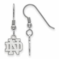 Notre Dame Fighting Irish Sterling Silver Extra Small Dangle Earrings