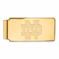 Notre Dame Fighting Irish Sterling Silver Gold Plated Money Clip