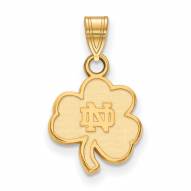 Notre Dame Fighting Irish Sterling Silver Gold Plated Small Pendant