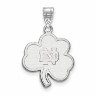 Notre Dame Fighting Irish Sterling Silver Large Pendant