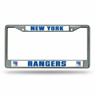 NY Rangers Chrome License Plate Frame