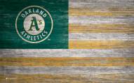 Oakland Athletics 11" x 19" Distressed Flag Sign