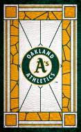 Oakland Athletics 11" x 19" Stained Glass Sign