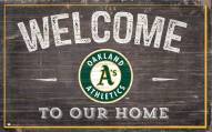 Oakland Athletics 11" x 19" Welcome to Our Home Sign