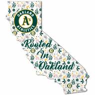 Oakland Athletics 12" Floral State Sign