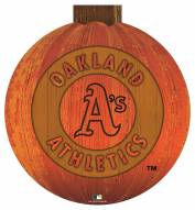 Oakland Athletics 12" Halloween Pumpkin Sign