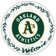 Oakland Athletics 12" Welcome Circle Sign