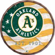 Oakland Athletics 16" Flag Barrel Top