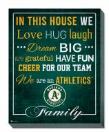 Oakland Athletics 16" x 20" In This House Canvas Print
